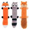 Cute Plush Toys Squeak Pet Wolf Rabbit Animal Plush Toys Dog Chew Squeaky Whistling Involved Squirrel Dog Toy Funny Pet Products