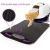 Waterproof Pet Cat Litter Mat Double Layer Pet Litter Box Mat Non-slip Sand Cat Pad Washable Bed Mat Clean Pad Products